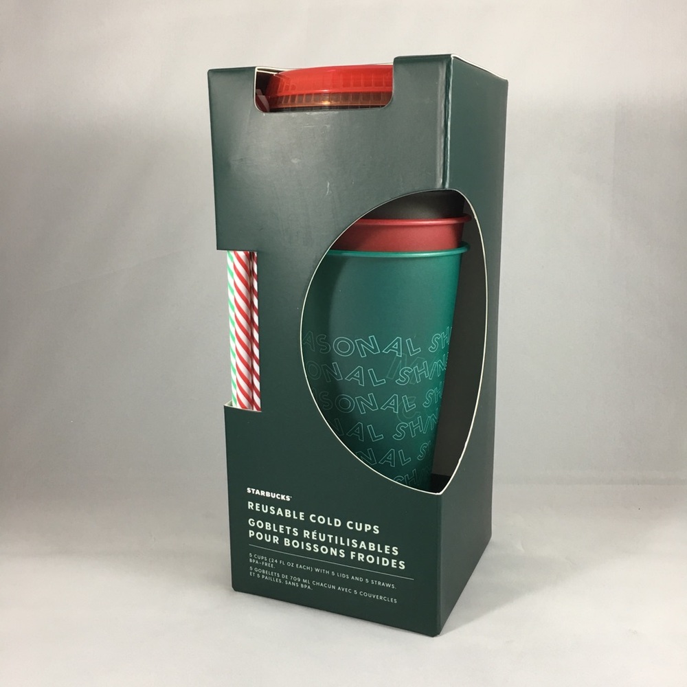 Starbucks venti cold cups